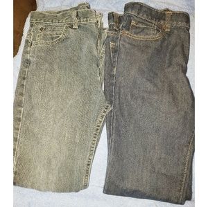 2 pair Junior boys Wrangler and Old Navy Jeans